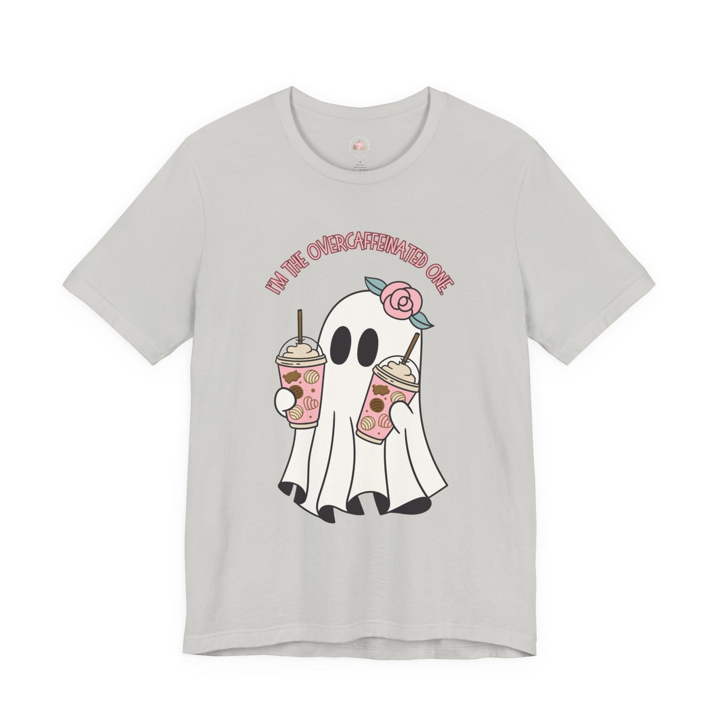 Playful Ghost Tee - Halloween Casual Wear, Unisex Short Sleeve T-Shirt, Funny Graphic Tee, Cute Gift for Halloween Lovers, Cool Ghost Design