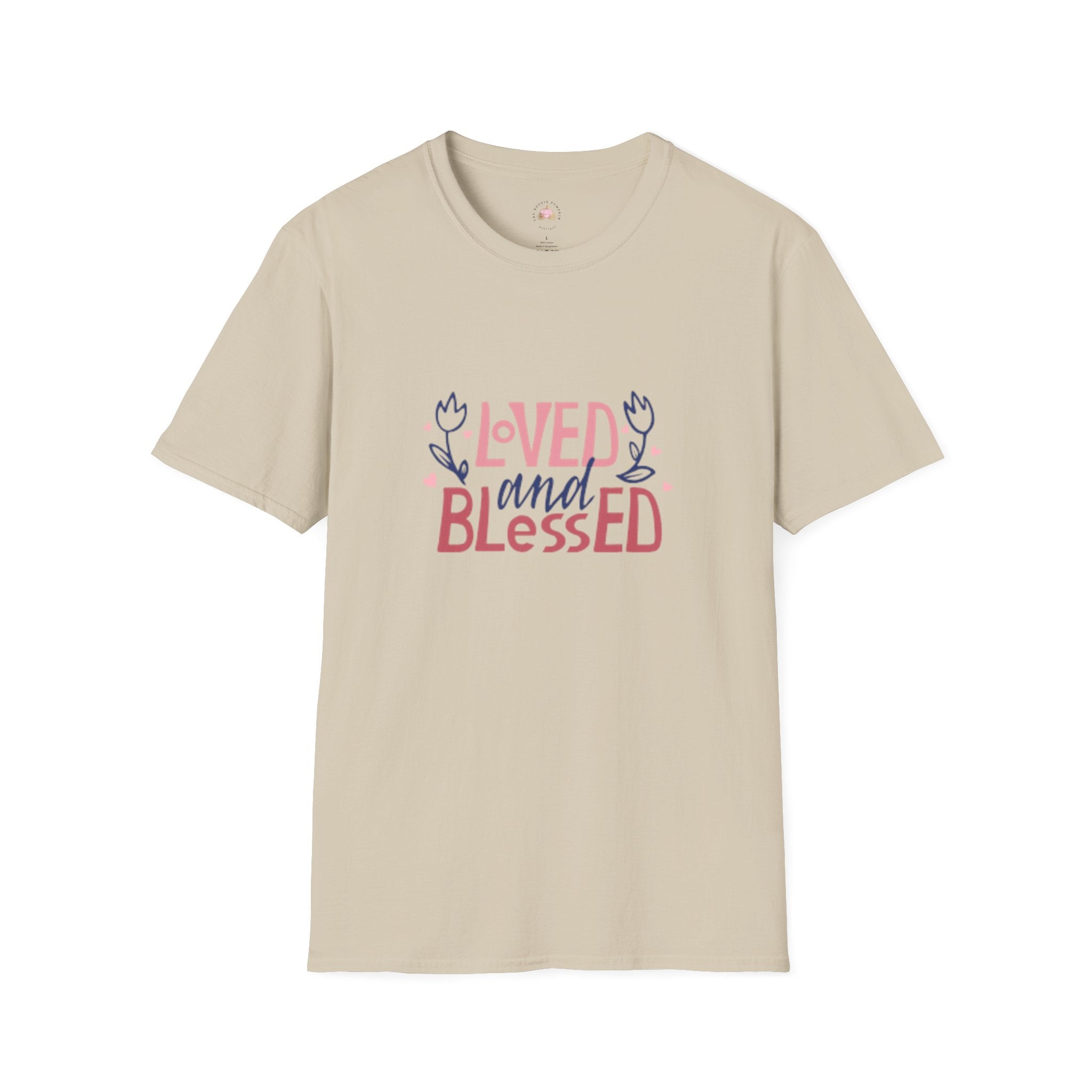Loved & Blessed Agape Love Shirt - Christian Heart Graphic Tee - Biblical Love Valentine's Apparel