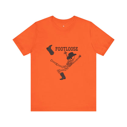 Footloose Skeleton Tee, Fun Graphic Shirt, Halloween Costume Top, Dance Party Apparel, Unisex Halloween Shirt, Gift for Dancers