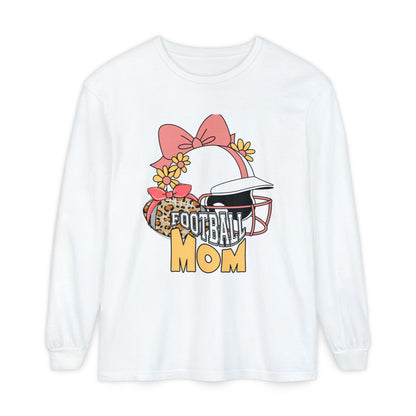 Football Mom Long Sleeve T-Shirt | Gift for Mothers, Sports Apparel, Casual Wear, Game Day Outfit, Fall Fashion