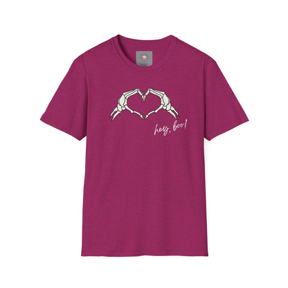 Halloween Skeleton Unisex T-Shirt - Hey Boo Flirty Design