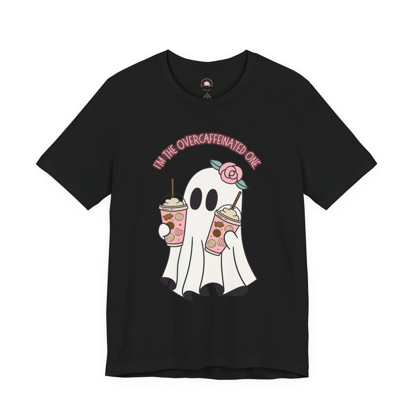 Playful Ghost Tee - Halloween Casual Wear, Unisex Short Sleeve T-Shirt, Funny Graphic Tee, Cute Gift for Halloween Lovers, Cool Ghost Design
