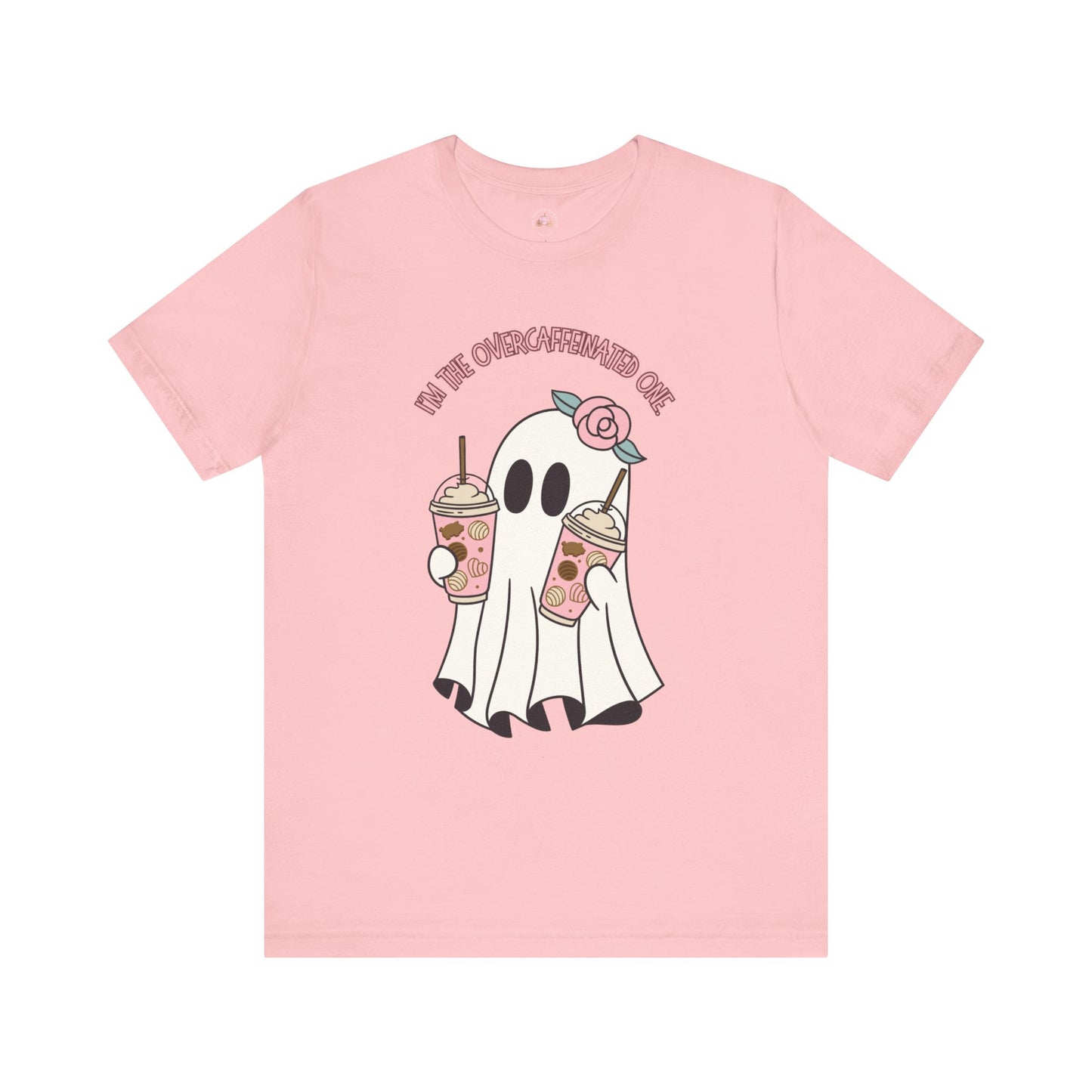 Playful Ghost Tee - Halloween Casual Wear, Unisex Short Sleeve T-Shirt, Funny Graphic Tee, Cute Gift for Halloween Lovers, Cool Ghost Design