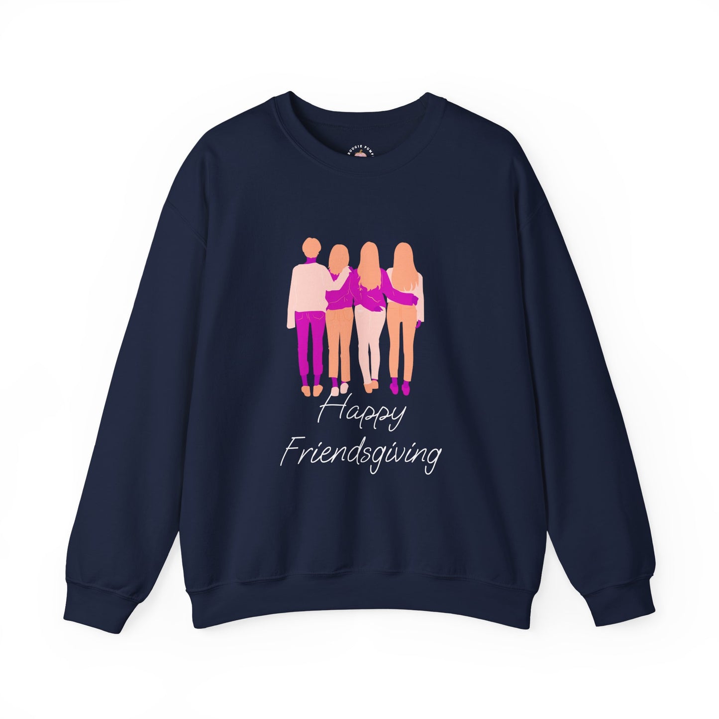 Friendsgiving Crewneck Sweatshirt - Happy Friendsgiving, Giving Thanks, Fall