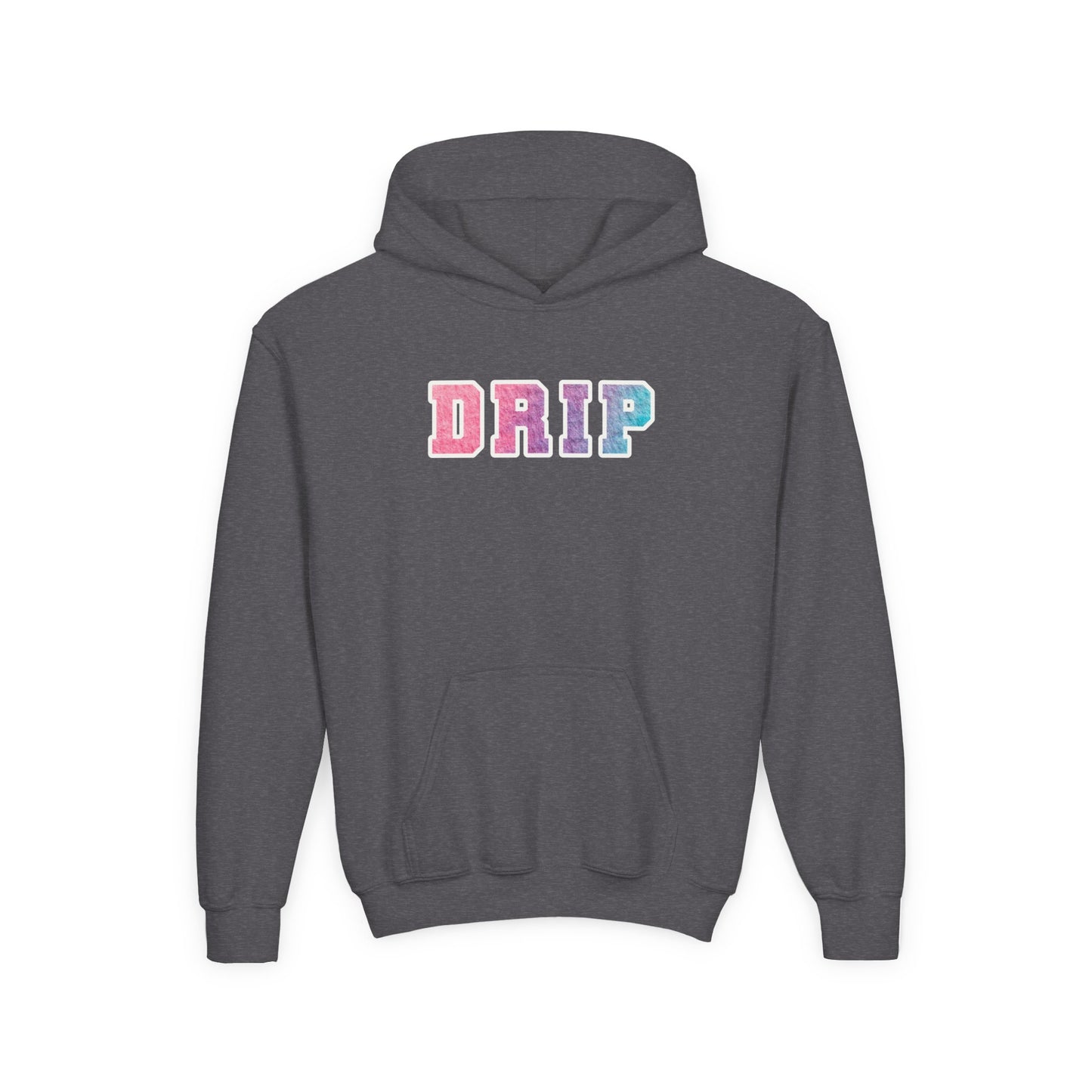 Youth Heavy Blend Hooded Sweatshirt - Drip Design, Trendy Hoodie, Urban Outfit, Gift for Teens, Casual Wear, Street Style