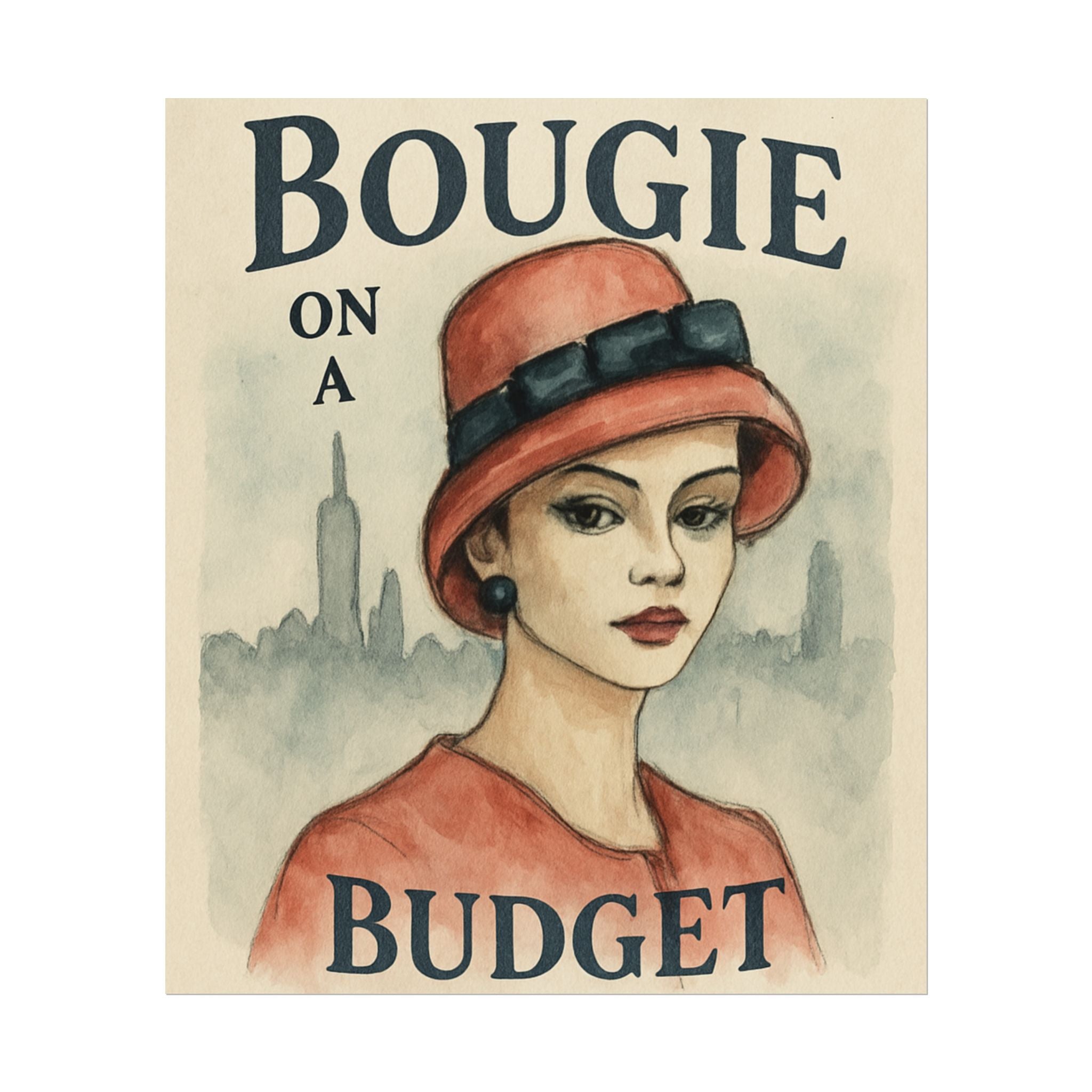 Bougie on a Budget Watercolor Wall Poster