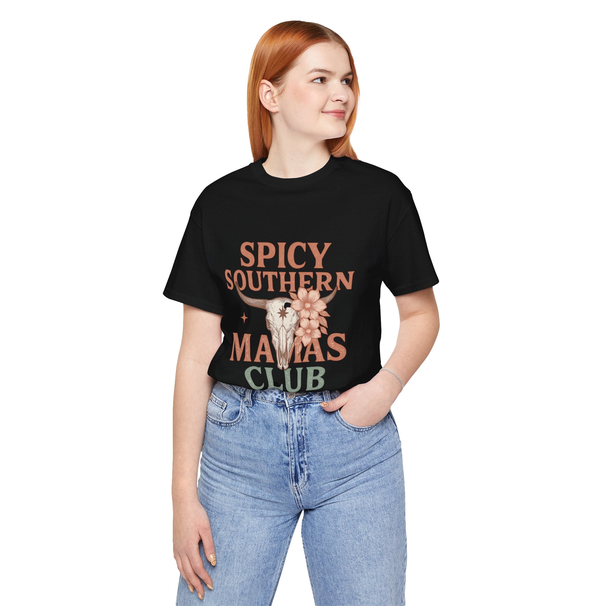 Spicy Southern Mamas Club Tee | Western Graphic Shirt for Faith-Filled Women – The Bougie Pumpkin Boutique