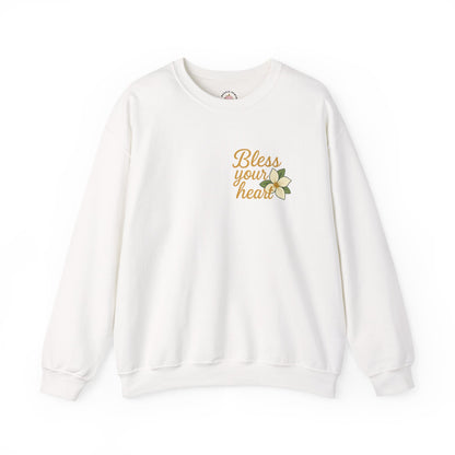 Bless Your Heart Sweatshirt | Unisex Crewneck | Cozy Gift for Friends, Southern Charm, Casual Style, Occasional Wear - The Bougie Pumpkin Boutique