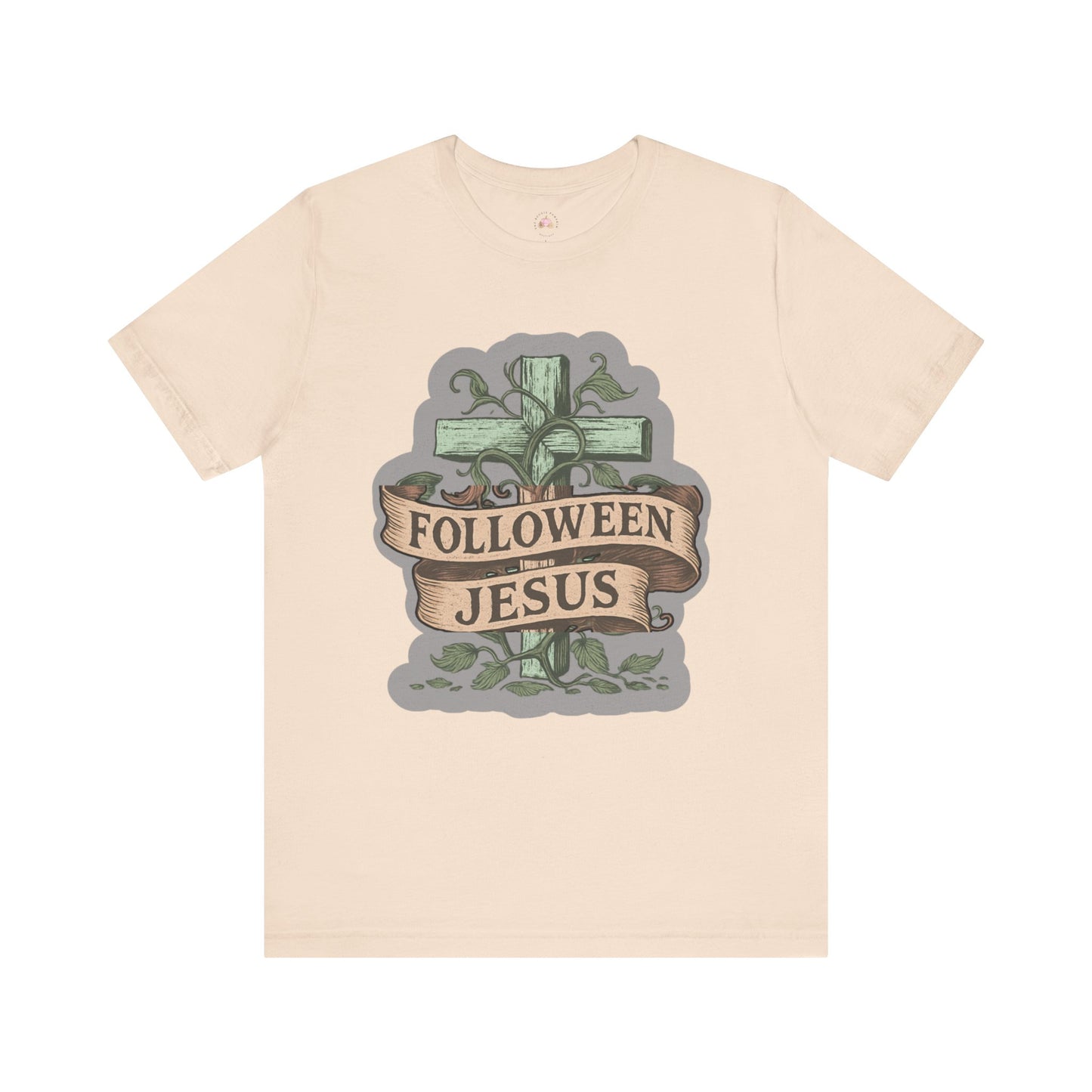 Halloween Faith Unisex Tee, Spiritual Shirt, Jesus Follow Shirt, Fall Apparel, Casual Halloween Outfit - The Bougie Pumpkin Boutique