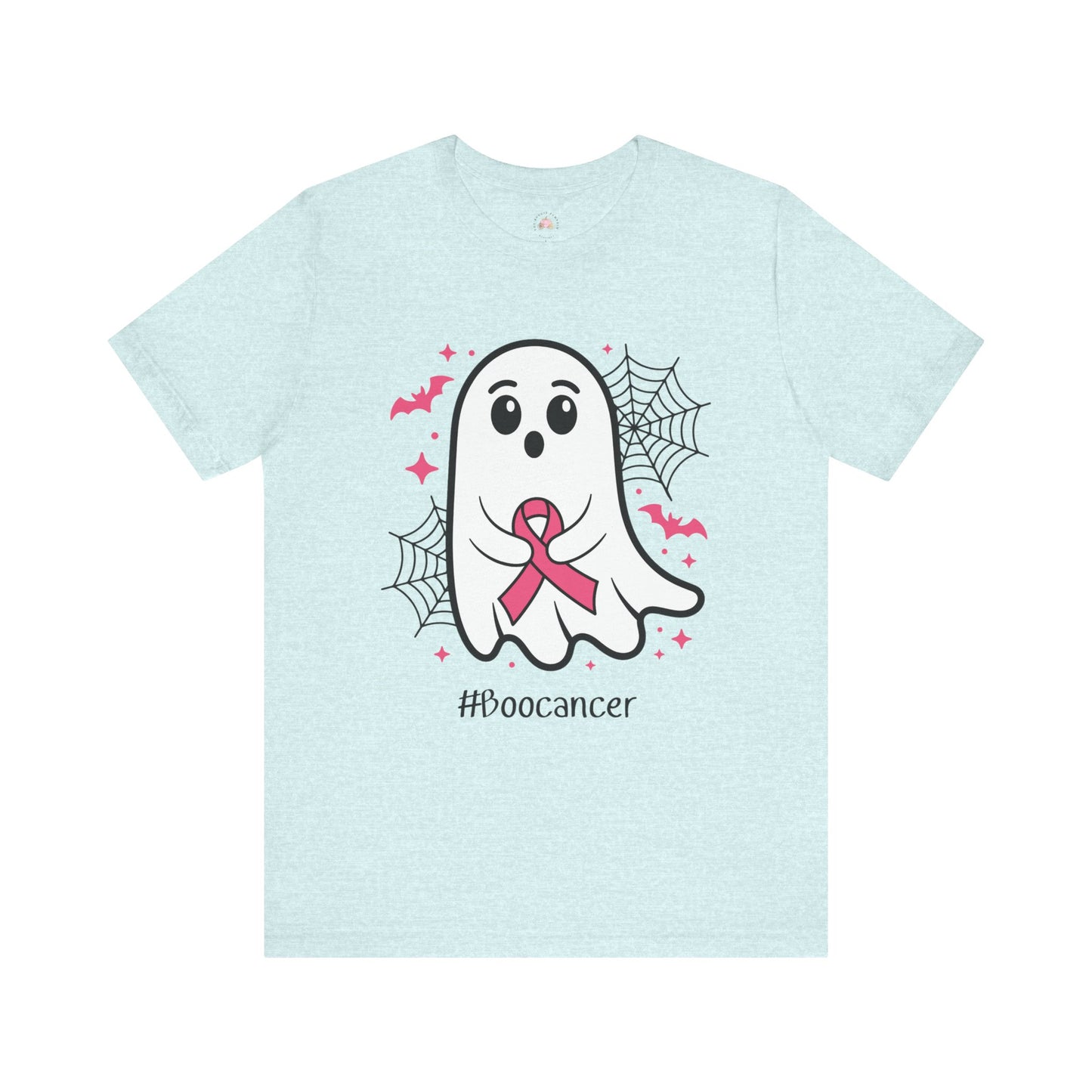 Cute Ghost #Boocancer Unisex T-Shirt, Halloween Tee, Breast Cancer Awareness, Fun Gift, Soft Cotton Top, Casual Wear