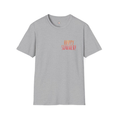 Happy Summer Unisex T-Shirt - Vacation Shirt and Beachwear