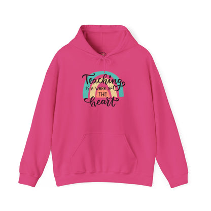 Teacher Appreciation Unisex Hoodie - Teaching Is a Work of Art, Fun Classroom Apparel
