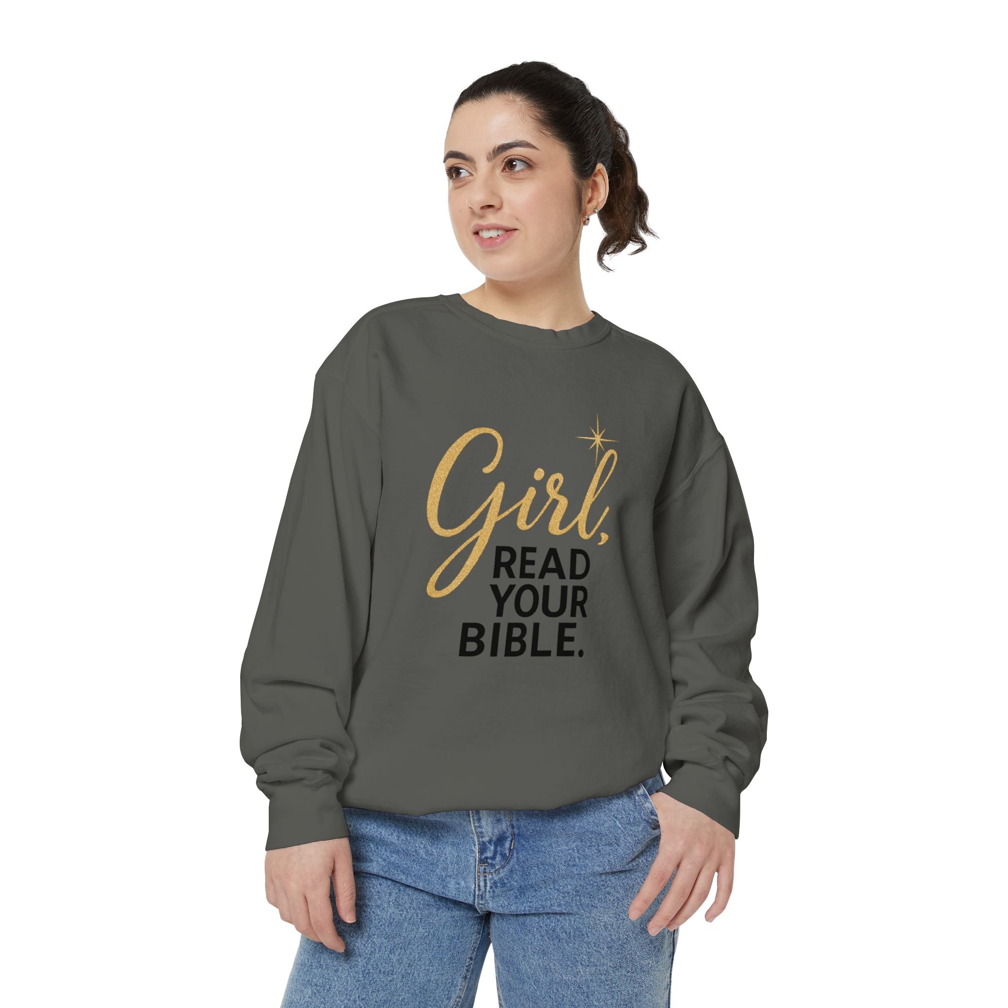 Girl, Read Your Bible Sweatshirt | Christian Women’s Faith Crewneck – The Bougie Pumpkin Boutique