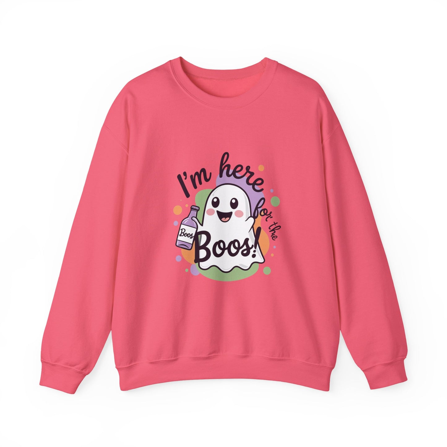 Halloween Ghost Crewneck Sweatshirt, Funny Halloween Gift, Spooky Apparel, Unisex Sweatshirt, Holiday Fashion