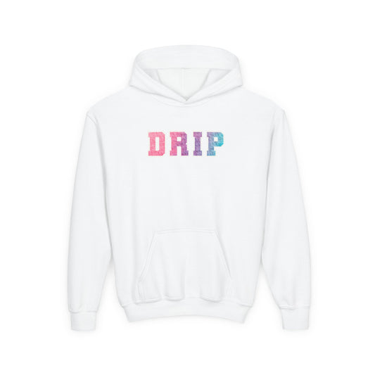 Youth Heavy Blend Hooded Sweatshirt - Drip Design, Trendy Hoodie, Urban Outfit, Gift for Teens, Casual Wear, Street Style