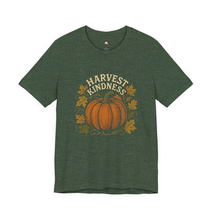 Harvest Kindness Tee - Unisex Jersey Short Sleeve Tee, Fall Fashion, Autumn Apparel, Thanksgiving Shirt, Gift for Friends, Cozy Casual Wear