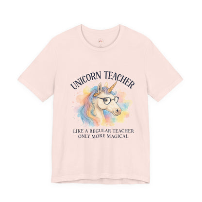 Unisex Tee - Unicorn Teacher Funny Design