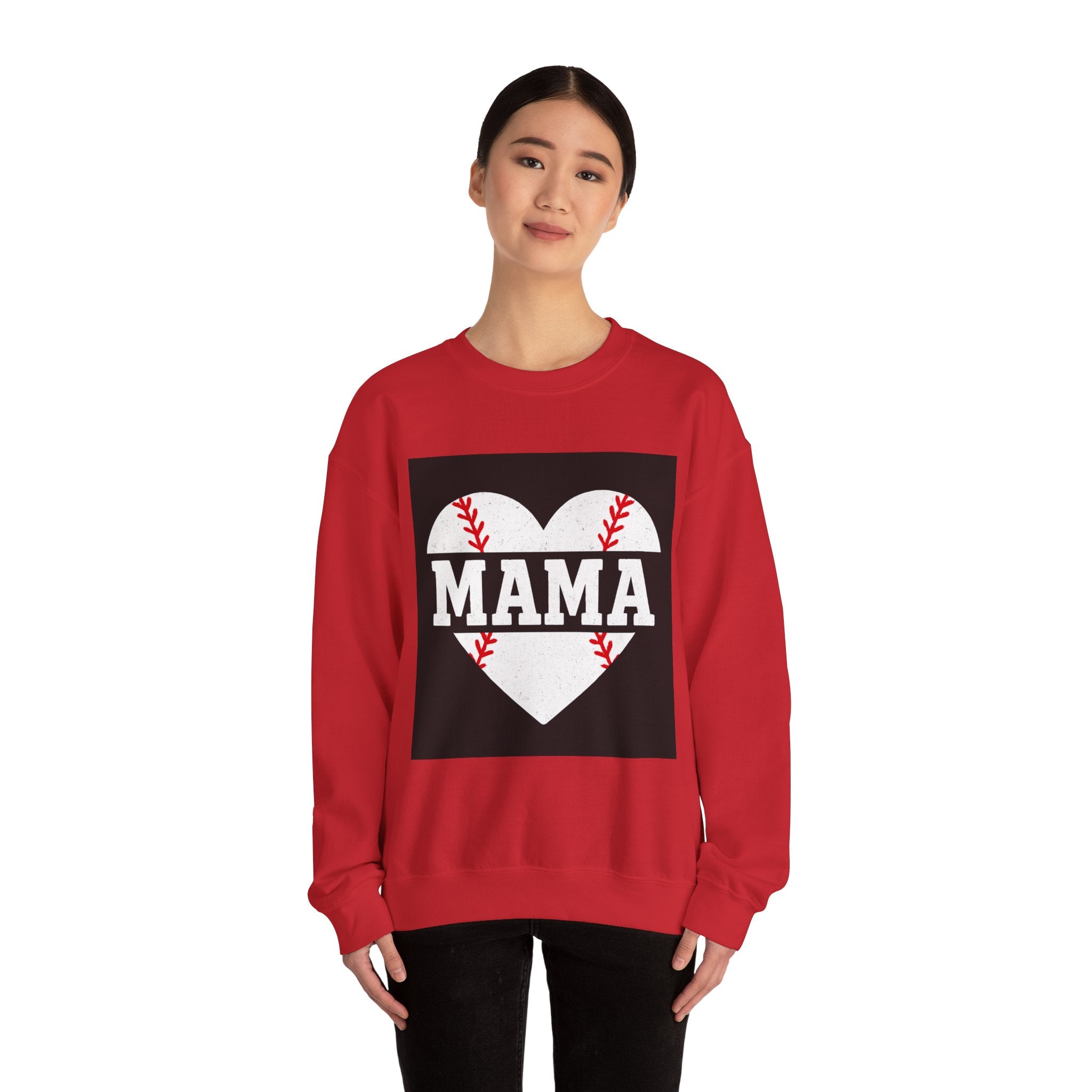 Baseball Mama Sweatshirt | Game Day Heart Design | Sports Mom Apparel – The Bougie Pumpkin Boutique