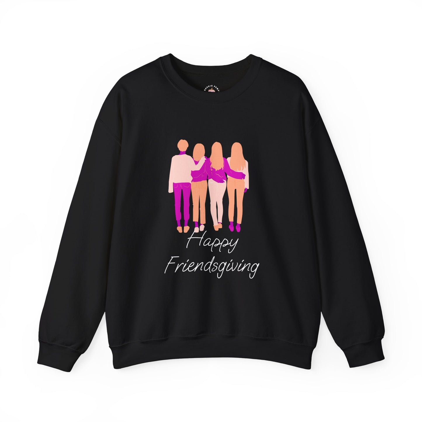 Friendsgiving Crewneck Sweatshirt - Happy Friendsgiving, Giving Thanks, Fall