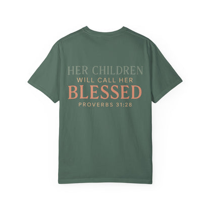 Mama Shirt – Her Children Will Call Her Blessed | Proverbs 31:28 | The Bougie Pumpkin Boutique - The Bougie Pumpkin Boutique