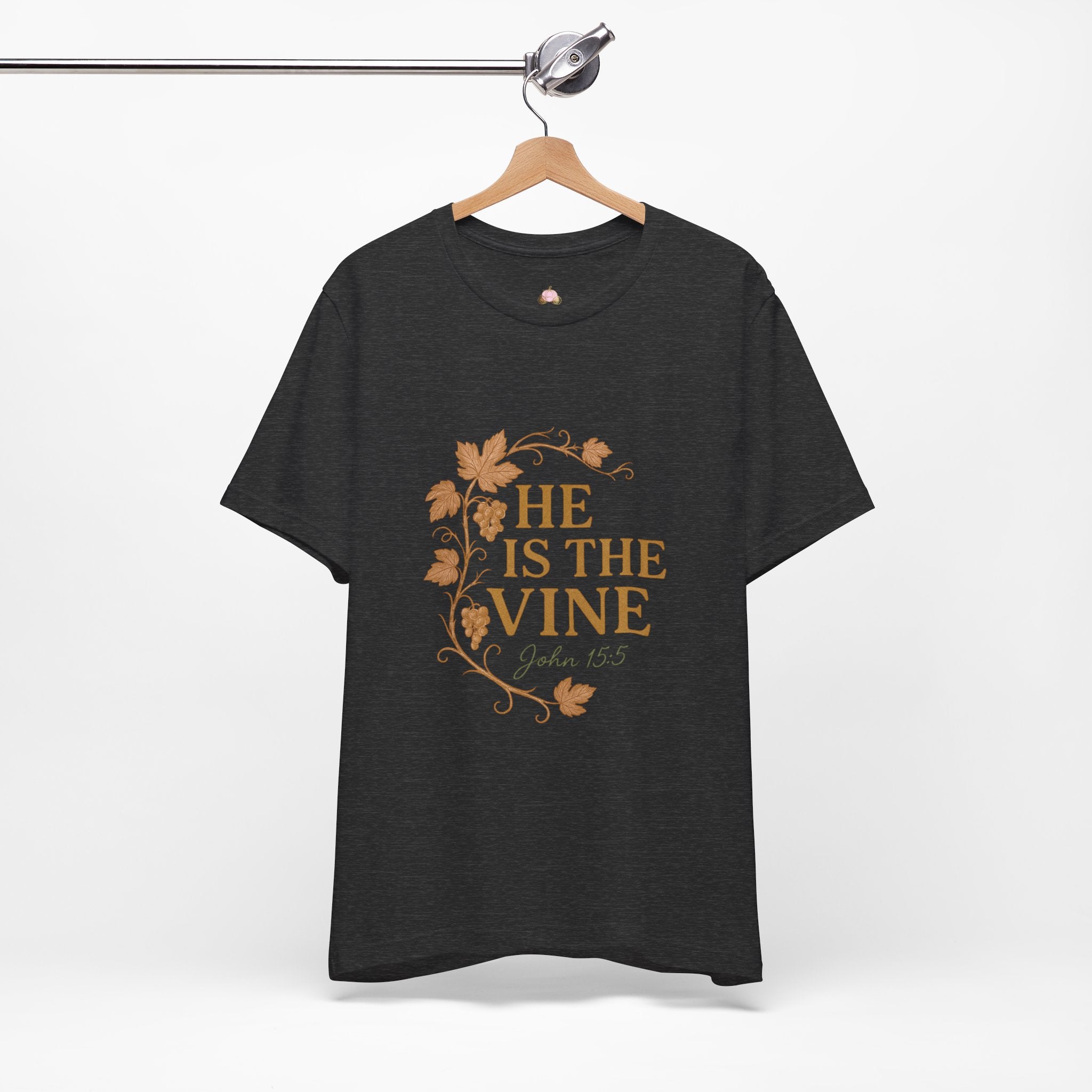 He Is The Vine T-Shirt | John 15:5 Christian Tee | Faith Scripture Shirt – Bougie Pumpkin Boutique