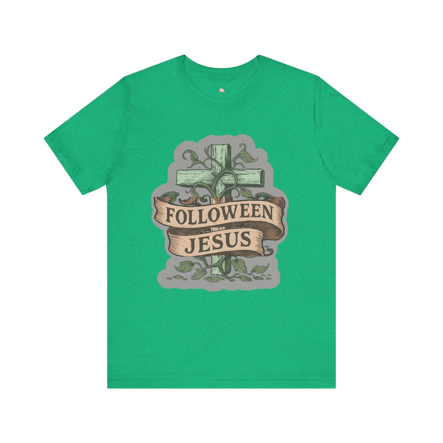 Halloween Faith Unisex Tee, Spiritual Shirt, Jesus Follow Shirt, Fall Apparel, Casual Halloween Outfit - The Bougie Pumpkin Boutique