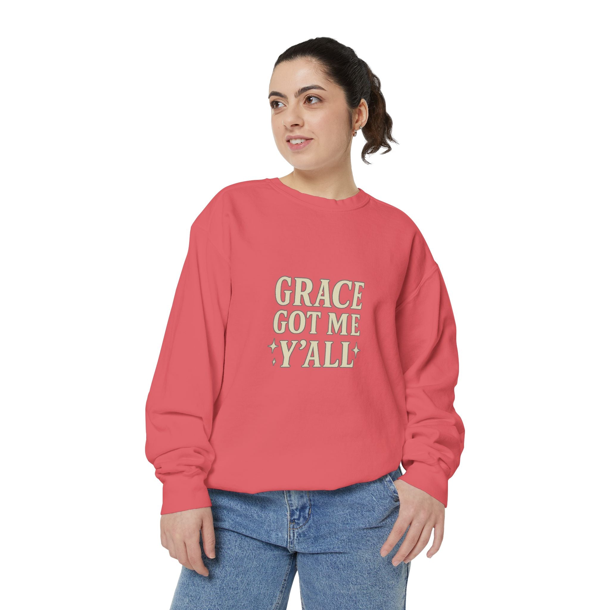 Grace Got Me Y’all Sweatshirt | Southern Christian Crewneck – The Bougie Pumpkin Boutique