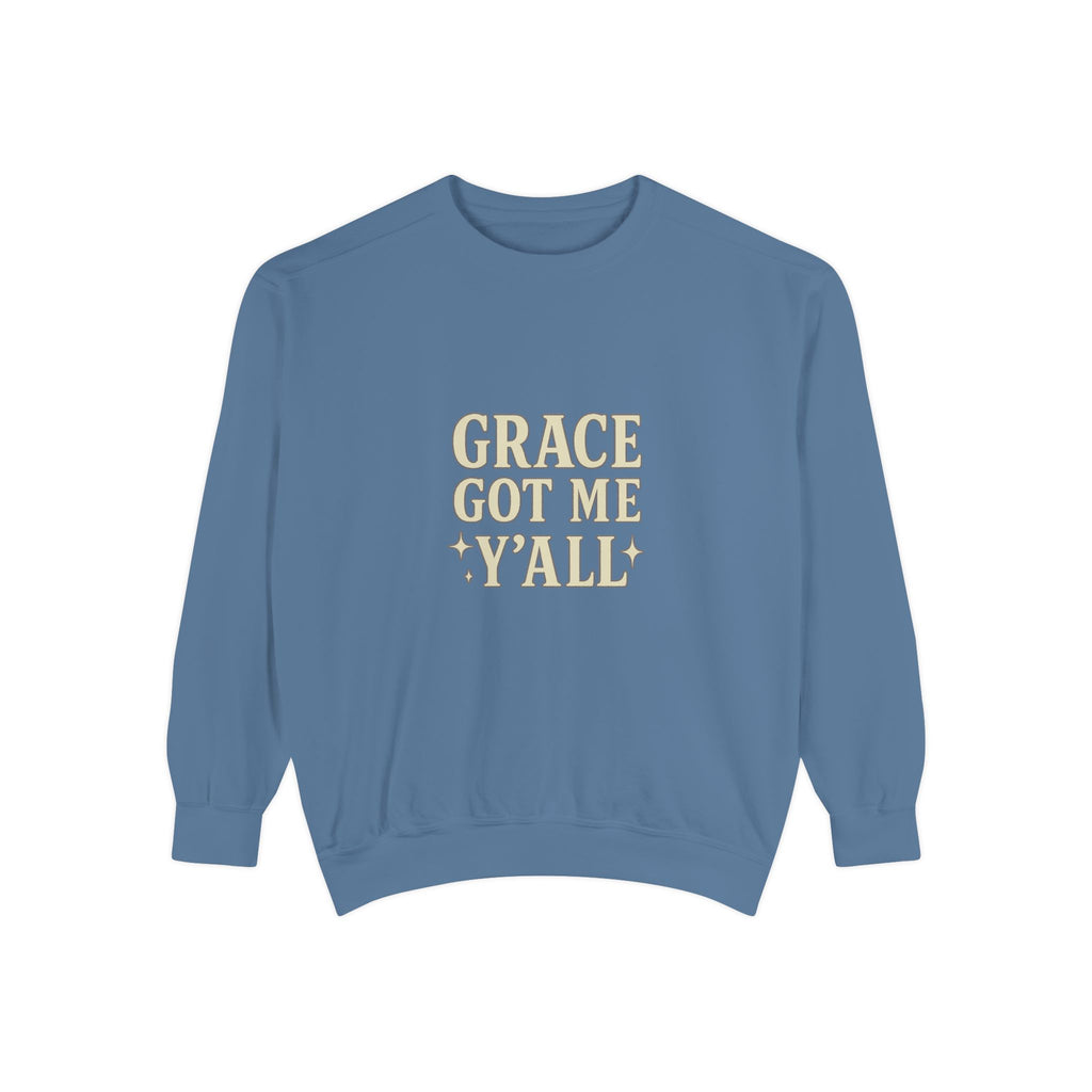 Grace Got Me Y’all Sweatshirt | Southern Christian Crewneck – The Bougie Pumpkin Boutique