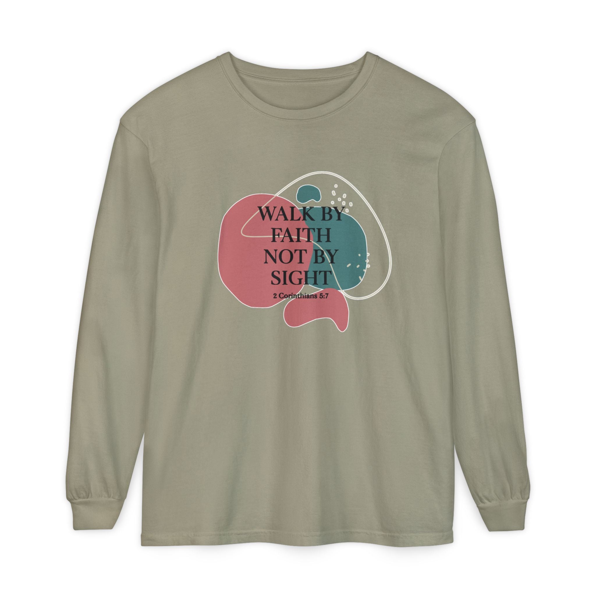 Faith-Inspired Long Sleeve T-Shirt, Comfort Wear, Inspirational Clothing, Gift for Believers, Spiritual Style, Everyday Tee
