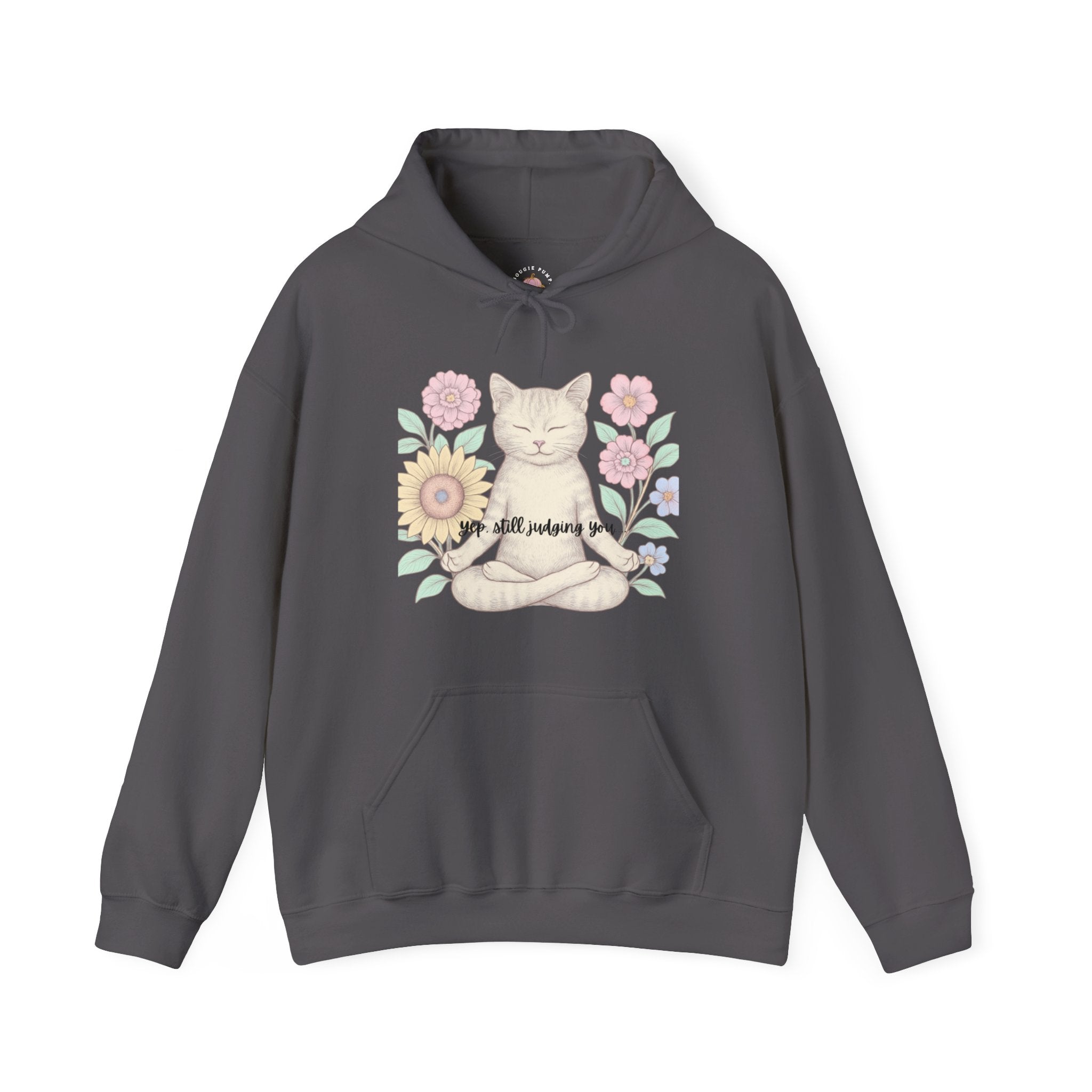 Zen Cat Snarky Hoodie Sweatshirt | The Bougie Pumpkin