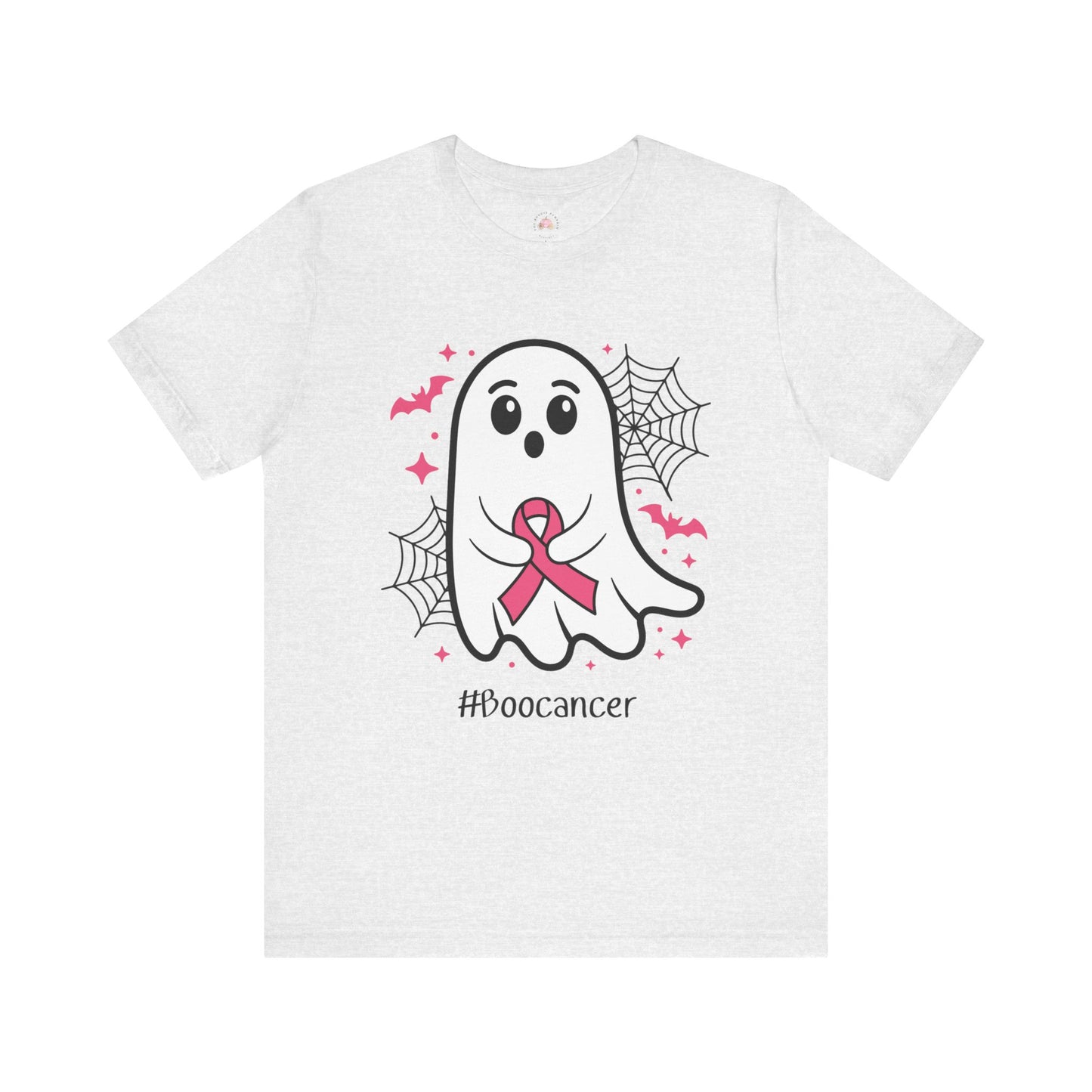 Cute Ghost #Boocancer Unisex T-Shirt, Halloween Tee, Breast Cancer Awareness, Fun Gift, Soft Cotton Top, Casual Wear