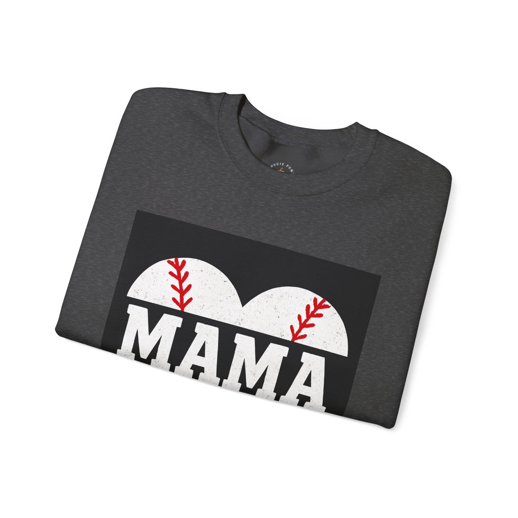 Baseball Mama Sweatshirt | Game Day Heart Design | Sports Mom Apparel – The Bougie Pumpkin Boutique