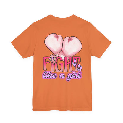 Empowerment Tee: Fight Like a Girl Unisex Jersey Short Sleeve T-Shirt, Awareness Shirt, Cancer Support Apparel, Gift for Fighters, [...]