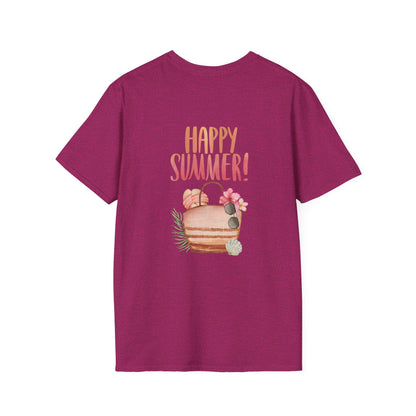 Happy Summer Unisex T-Shirt - Vacation Shirt and Beachwear