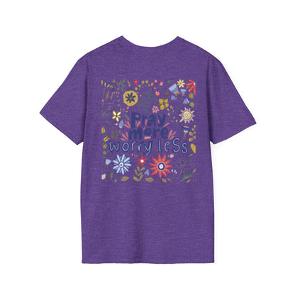 Pray More Worry Less Christian T-Shirt
