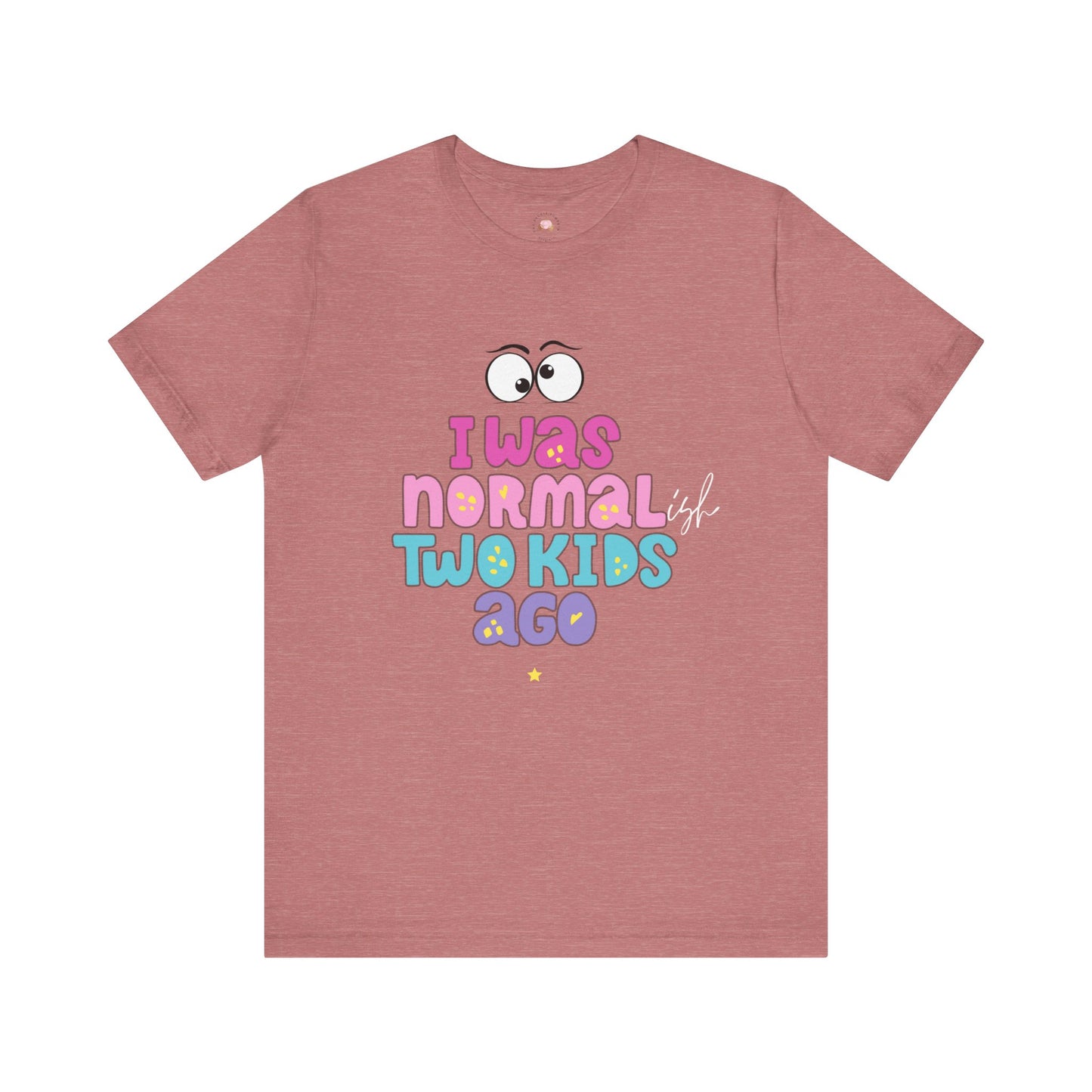 Unisex Jersey Short Sleeve Tee with 'I Was Normal Two Kids Ago' Design - Fun Parenthood Shirt, Gift for Moms and Dads, Casual Wear, [...]