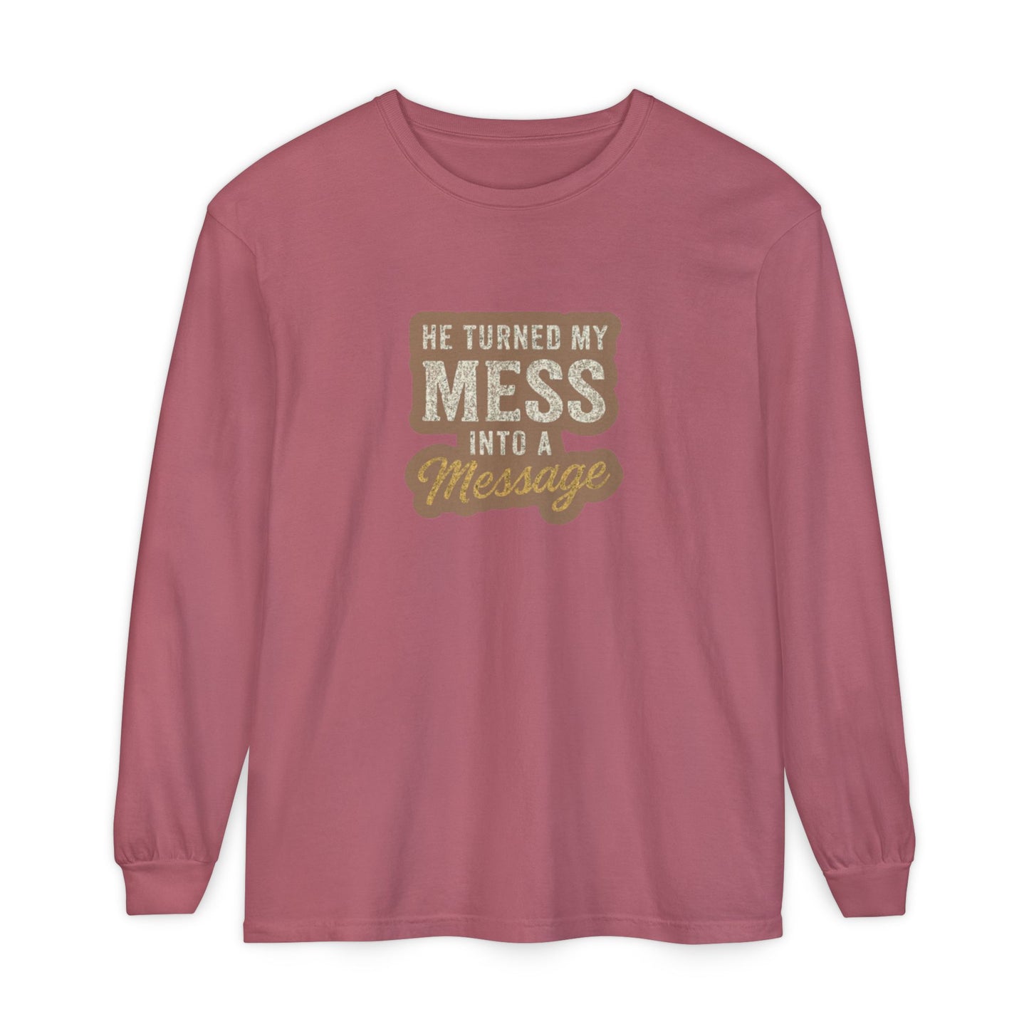 He Turned My Mess Into My Message Sweatshirt | Faith & Grace Christian Shirt – Bougie Pumpkin Boutique - The Bougie Pumpkin Boutique