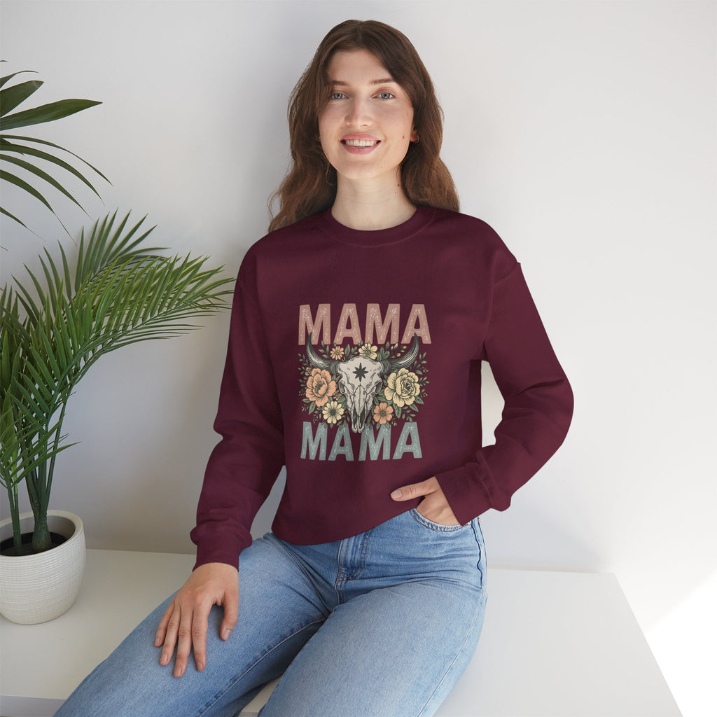 Floral Mama Skull Sweatshirt | Faith, Fashion & Sass – The Bougie Pumpkin Boutique