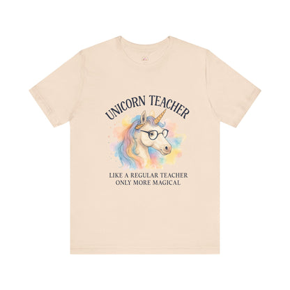 Unisex Tee - Unicorn Teacher Funny Design