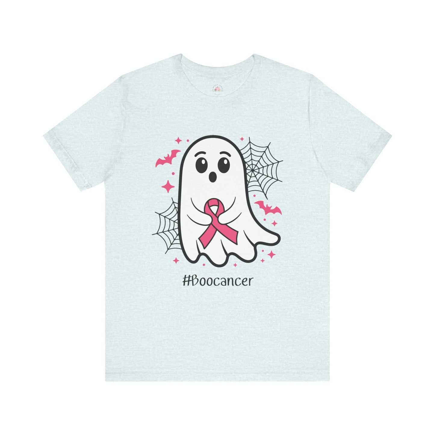 Cute Ghost #Boocancer Unisex T-Shirt, Halloween Tee, Breast Cancer Awareness, Fun Gift, Soft Cotton Top, Casual Wear