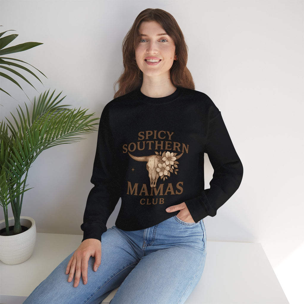 Spicy Southern Mamas Club Sweatshirt | Faith & Fire Apparel – The Bougie Pumpkin Boutique