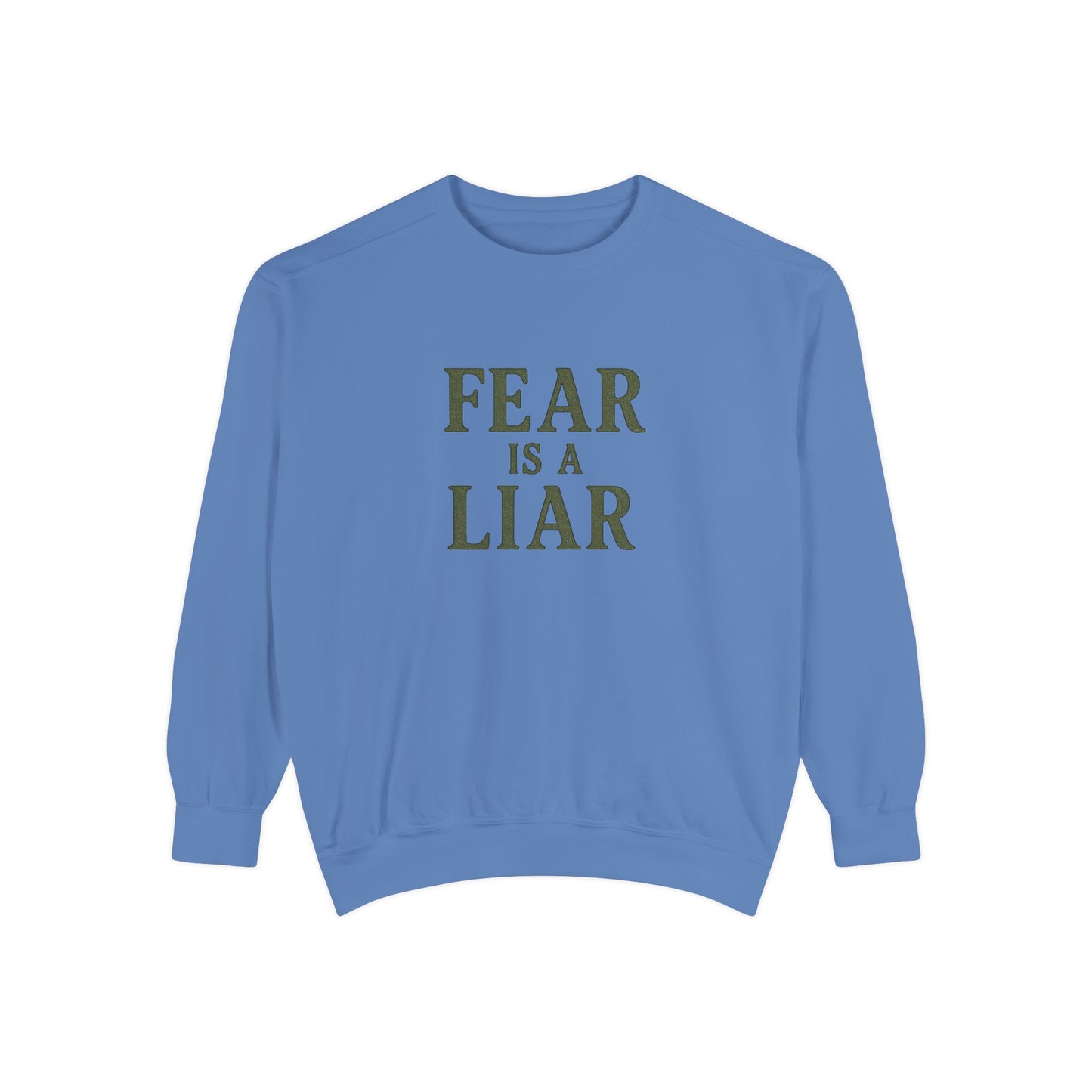 Fear Is a Liar Sweatshirt – Christian Faith Crewneck for Women-The Bougie Pumpkin Boutique - The Bougie Pumpkin Boutique