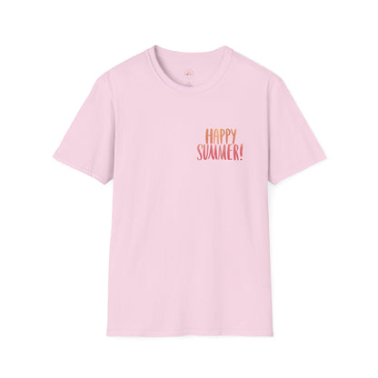 Happy Summer Unisex T-Shirt - Vacation Shirt and Beachwear