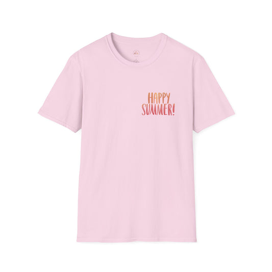 Happy Summer Unisex T-Shirt - Vacation Shirt and Beachwear
