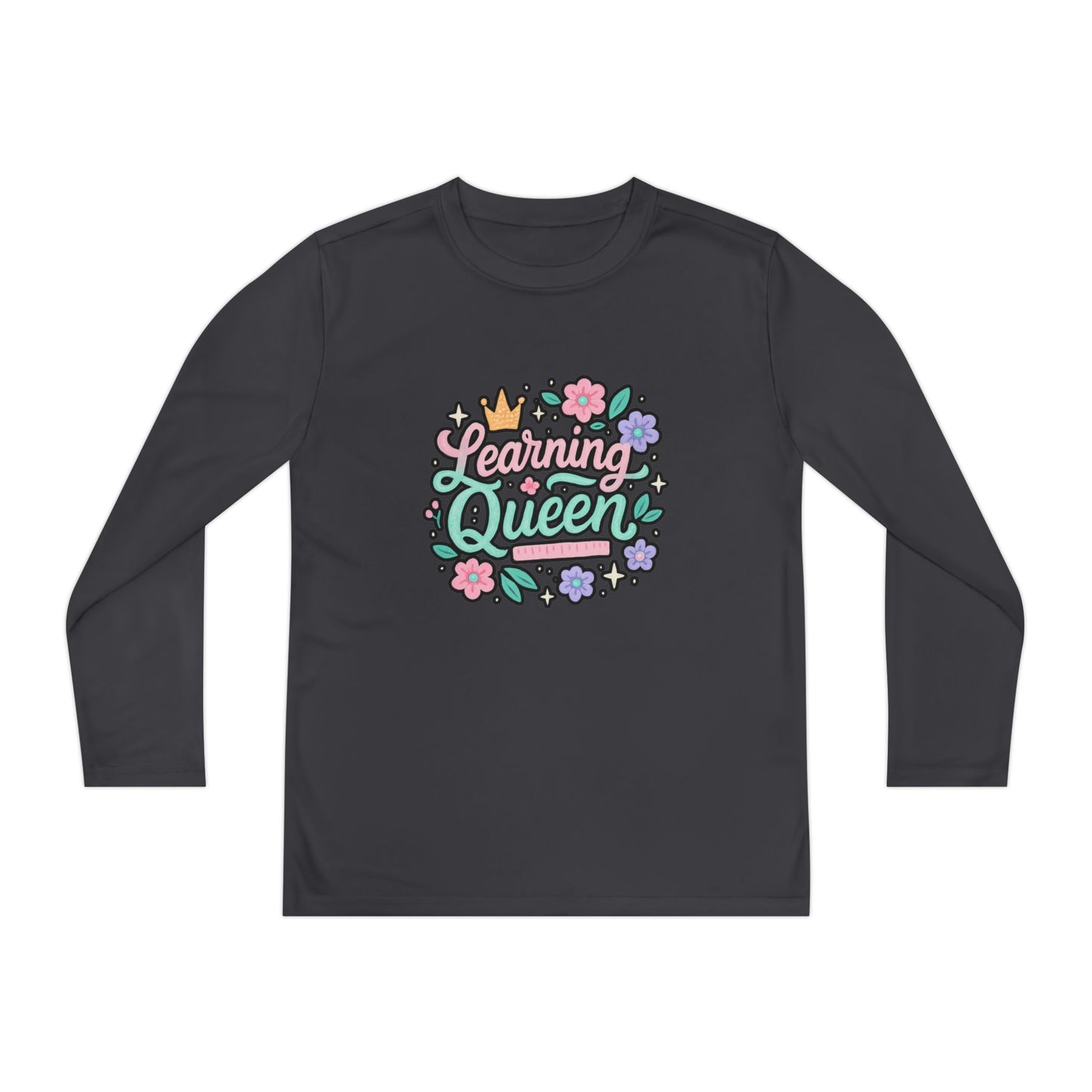 Learning Queen Youth Long Sleeve Tee