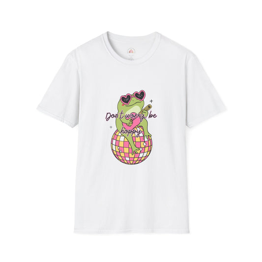 Singing Disco Frog T-Shirt - Fun and Funky Graphic Tee for Music Lovers and Frog Enthusiasts