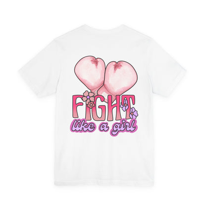 Empowerment Tee: Fight Like a Girl Unisex Jersey Short Sleeve T-Shirt, Awareness Shirt, Cancer Support Apparel, Gift for Fighters, [...]