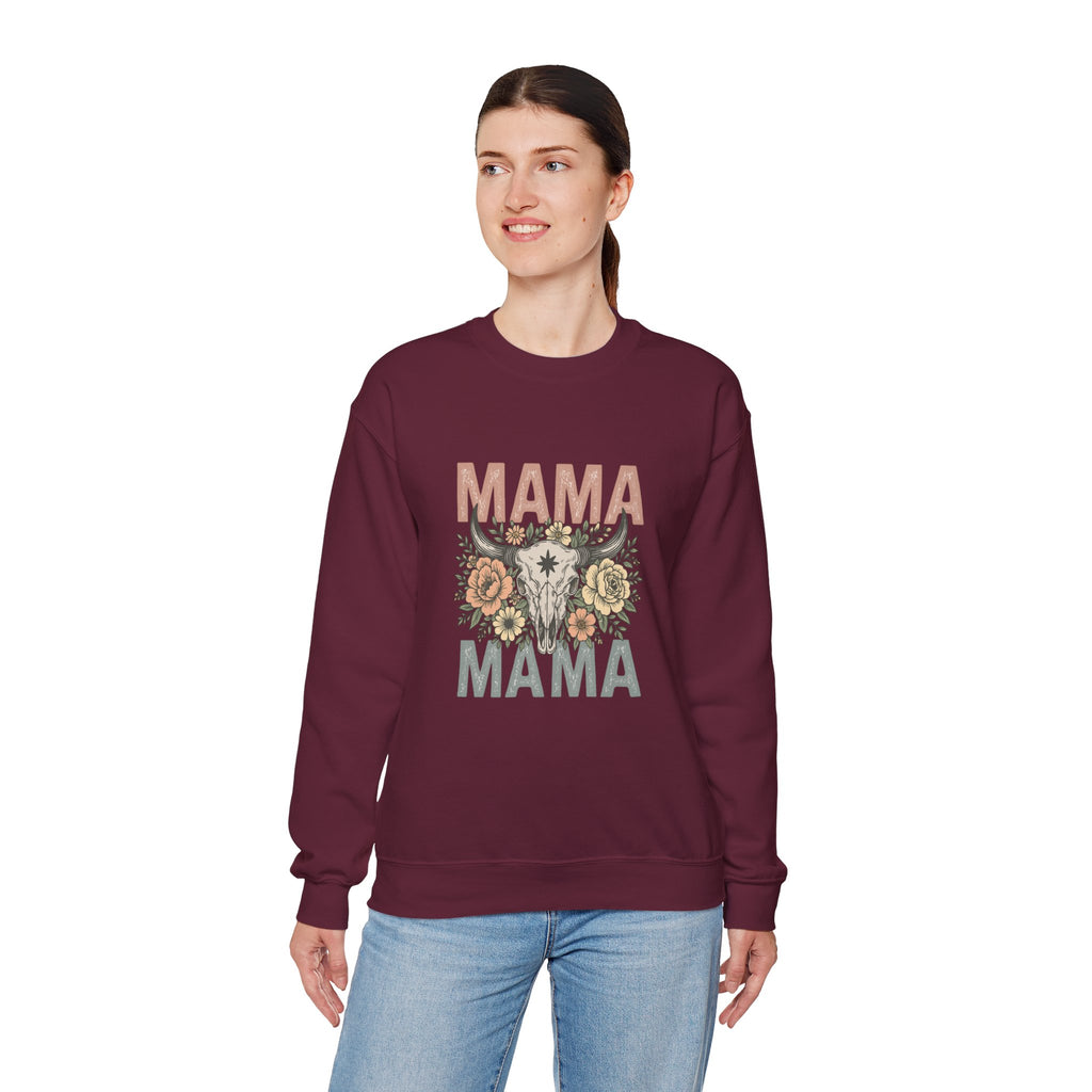 Floral Mama Skull Sweatshirt | Faith, Fashion & Sass – The Bougie Pumpkin Boutique