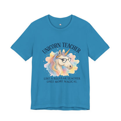 Unisex Tee - Unicorn Teacher Funny Design