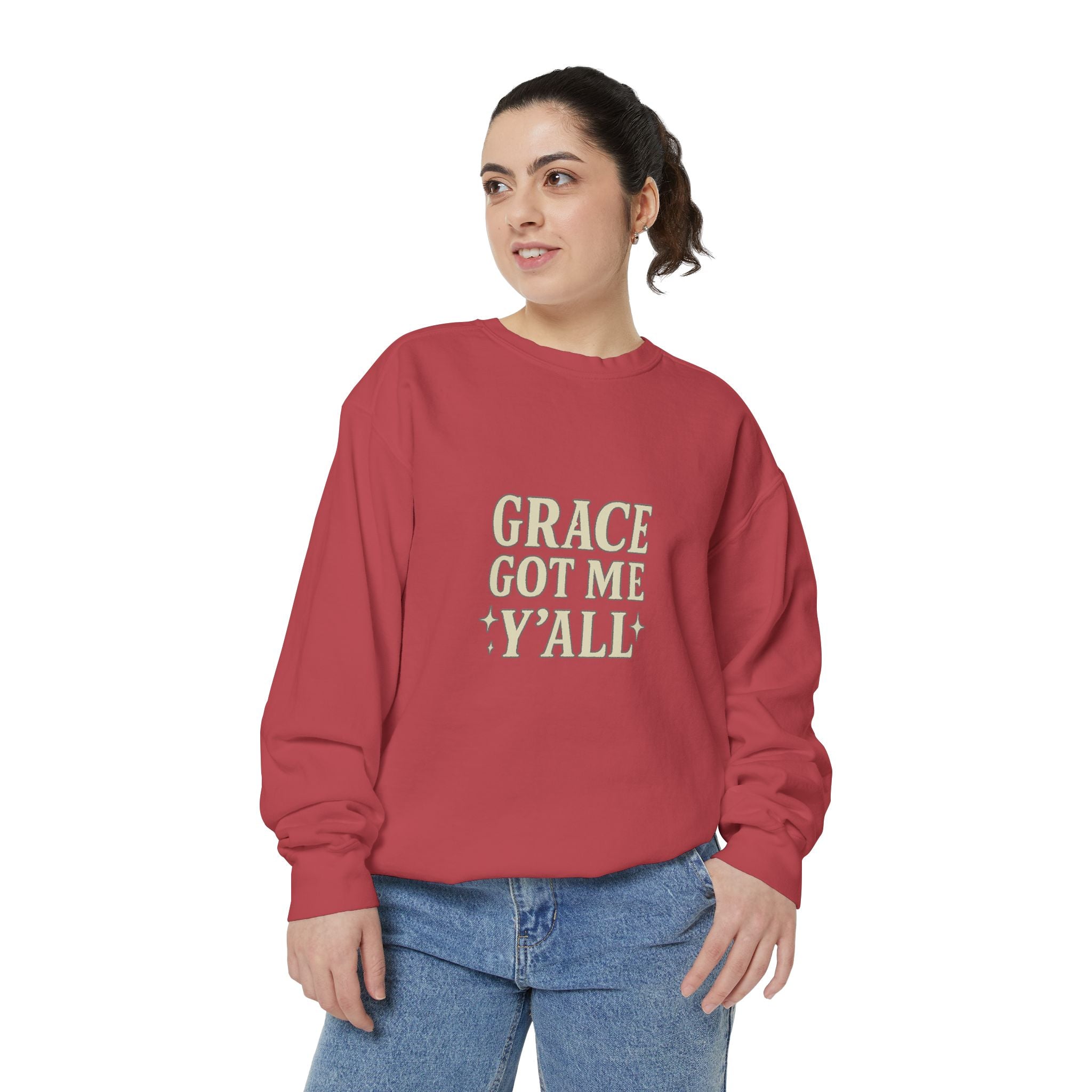 Grace Got Me Y’all Sweatshirt | Southern Christian Crewneck – The Bougie Pumpkin Boutique